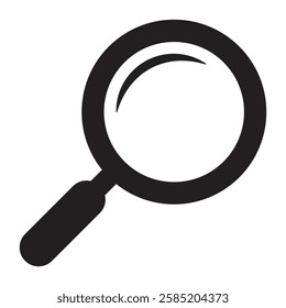 Loupe icon or search icon. Magnifying glass or magnifier icon.