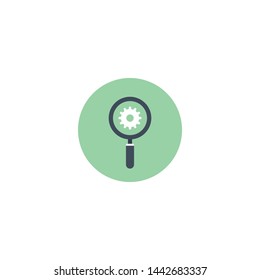loupe icon sign signifier vector
