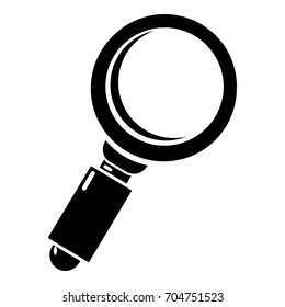 Loupe icon. Simple illustration of loupe vector icon for web