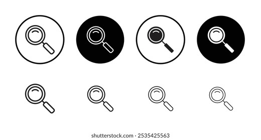 Icono de lupa Simple contorno delgado