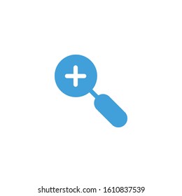 Loupe icon template. Vector illustration 