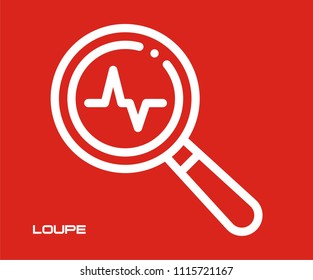 LOUPE ICON VECTOR 
