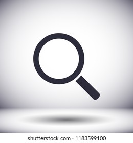 loupe icon vector. 