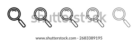 Loupe icon Vector Art Illustration