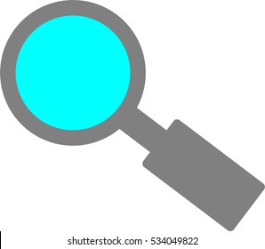 Loupe icon vector background.
