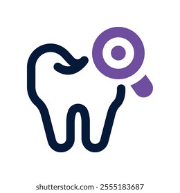 loupe icon. vector dual tone icon for your website, mobile, presentation, and logo design.