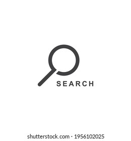 Loupe icon vector flat design template