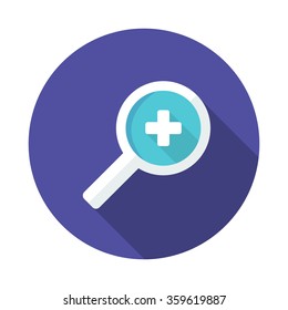 loupe icon. vector illustration