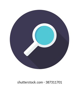 loupe icon. vector illustration