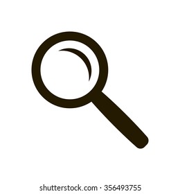 Loupe icon, vector illustration . Flat design  