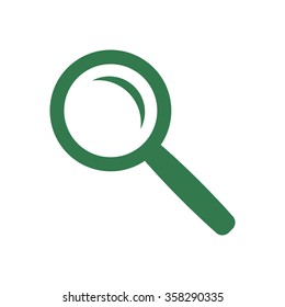 Loupe icon, vector illustration.  Flat design  