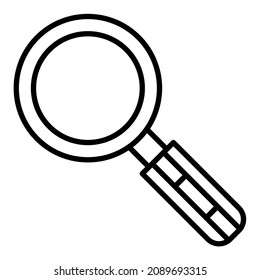 Imagen vectorial del icono de la lupa. También se puede usar para aplicaciones web, aplicaciones móviles y medios impresos.