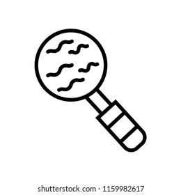 Loupe icon vector isolated on white background, Loupe transparent sign