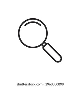 Loupe icon vector. Magnifier sign