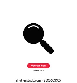 Loupe icon vector. Magnifier sign
