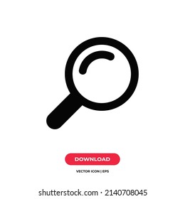 Loupe icon vector. Search sign