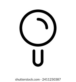 Ilustración de diseño de símbolo del vector de iconos de Loupe