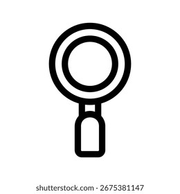 Ilustración de diseño de símbolo de Vector de icono de lupa