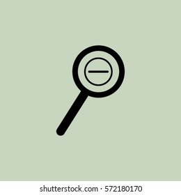 Loupe icon, zoom out vector illustration