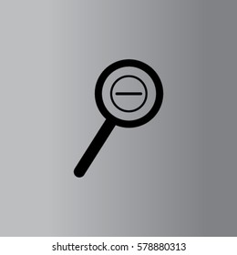 Loupe icon, zoom out vector illustration