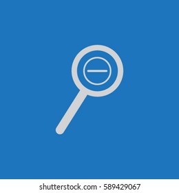 Loupe icon, zoom out vector illustration