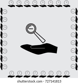 Loupe icon, zoom out vector illustration