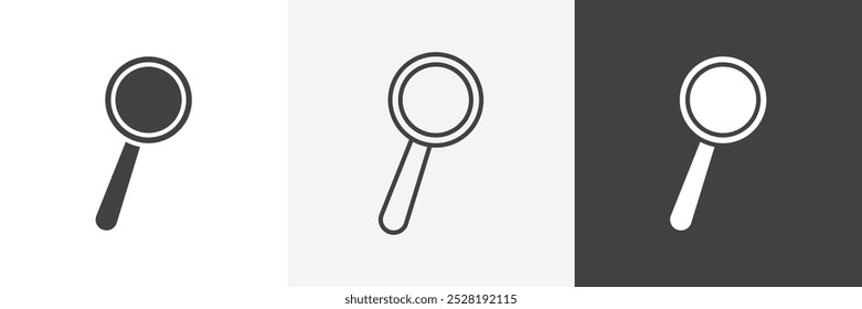 Loupe icon.Trendy modern flat linear vector illustration on white background.