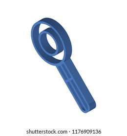 Loupe isometric left top view 3D icon