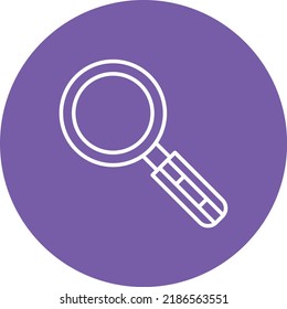 Loupe line circle icon vector image. Can also be used for web apps, mobile apps and print media.
