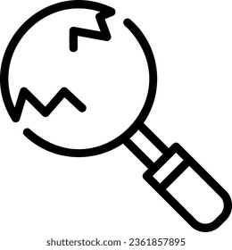loupe line icon illustration vector