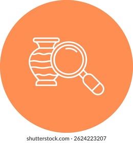 Loupe Line vector Icon Design