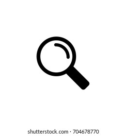 loupe magnifier simple black icon