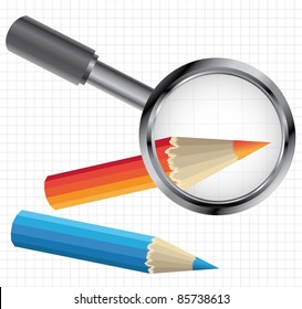 loupe magnifying objects (magnifying glass lens vector image)