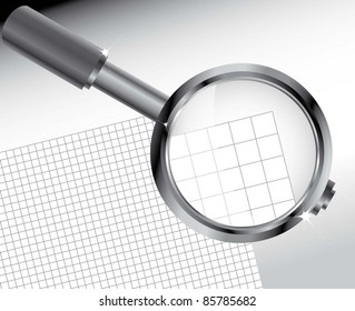 loupe magnifying objects (magnifying glass lens vector image)