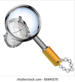 loupe magnifying objects (magnifying glass lens vector image)