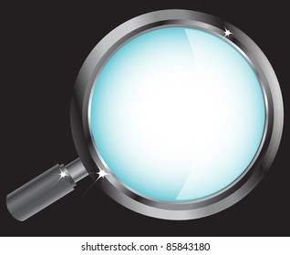 loupe magnifying objects (magnifying glass lens vector image)