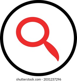 Loupe Search icon Find Button Zoom in Vector