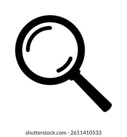 Loupe or search icon. Magnifying glass icon, magnifer icon.