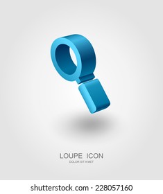 Loupe search icon, Web element design, Vector illustration