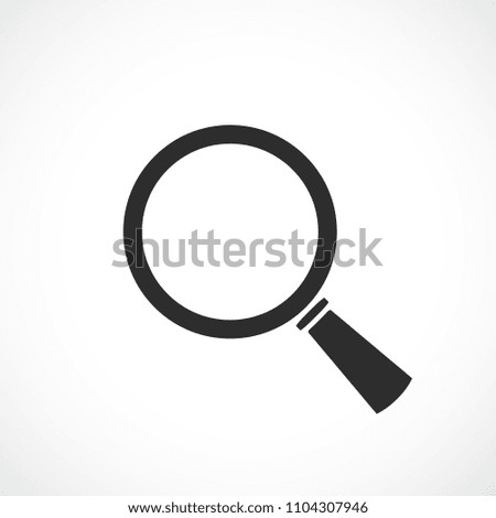 Loupe search vector icon illustration isolated on white background