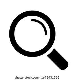 Icono de vector de búsqueda de la barra de búsqueda aislado en fondo blanco