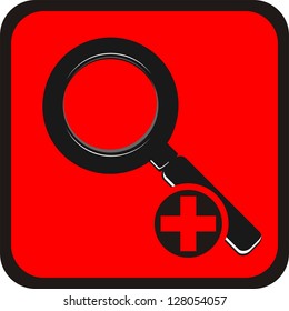  Loupe sign web icon