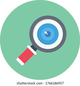 loupe vector flat color icon