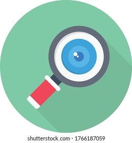 loupe vector flat color icon