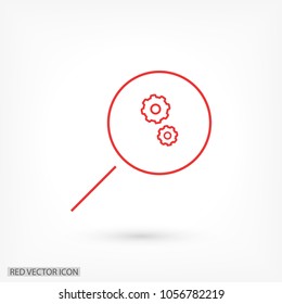 Loupe   vector icon 