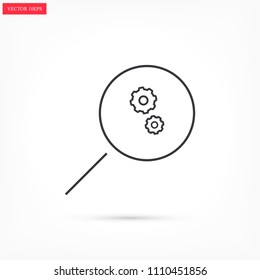 Loupe   vector icon 