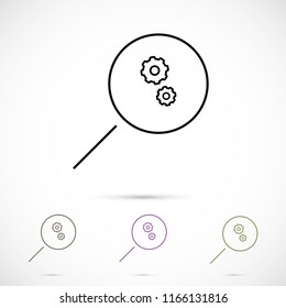 Loupe   vector icon 
