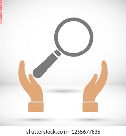 Loupe   vector icon