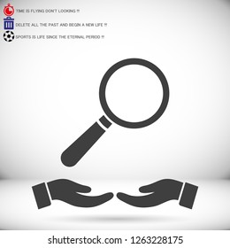 Loupe   vector icon
