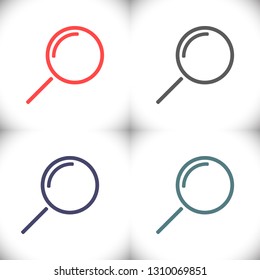 Loupe   vector icon 